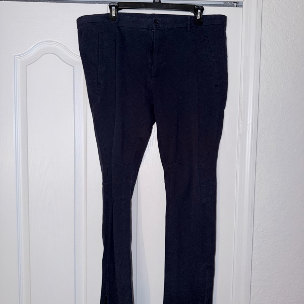Navy Blue Slim Fit Pants